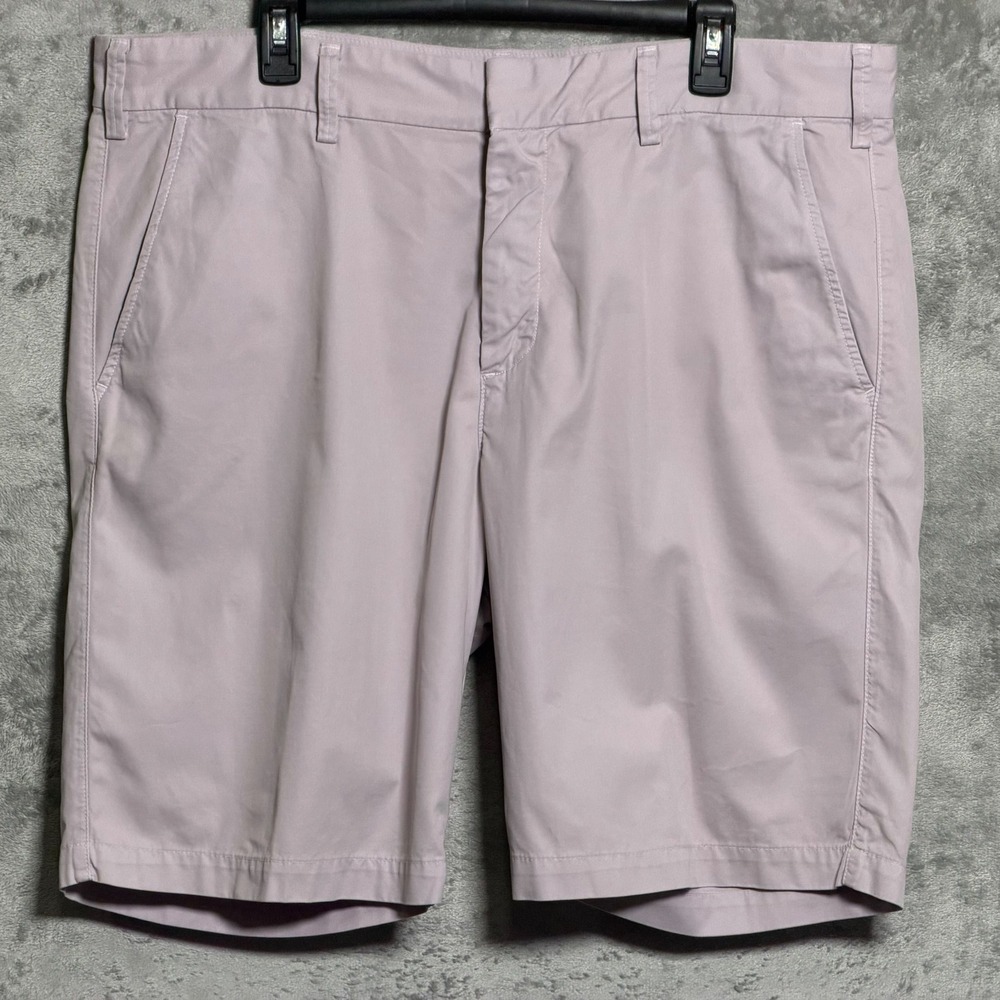 Save Khaki United Shorts Mens 39 Lavender Purple Cotton Chino Casual Preppy USA